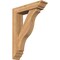Ekena Millwork Funston Traditional Smooth Bracket w/ Offset Brace, Western Red Cedar, 5 1/2"W x 22"D x 30"H BKT0604X22X30FST01SWR - alternate 1